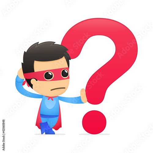 funny cartoon superhero