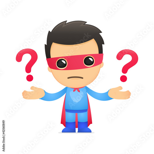 funny cartoon superhero