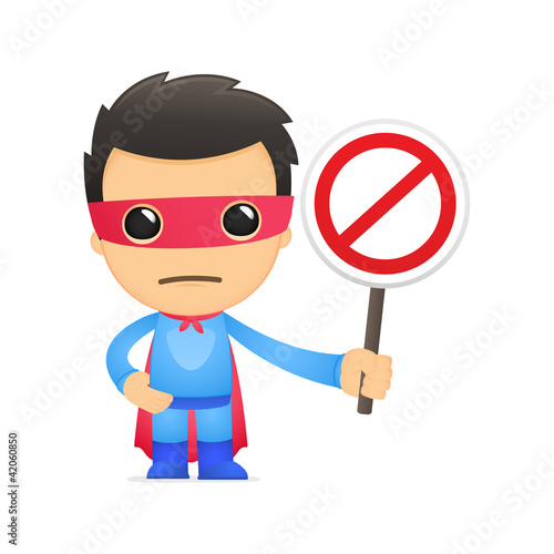 funny cartoon superhero