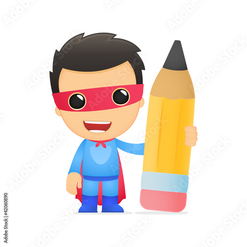 funny cartoon superhero