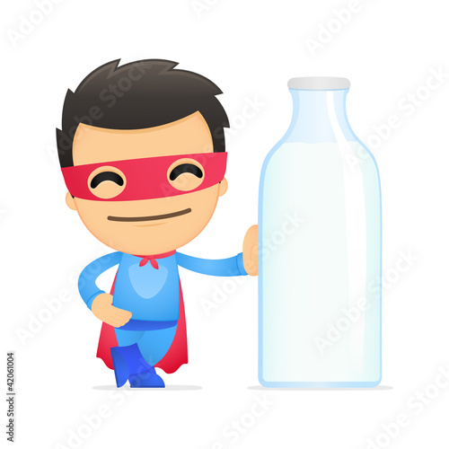 funny cartoon superhero