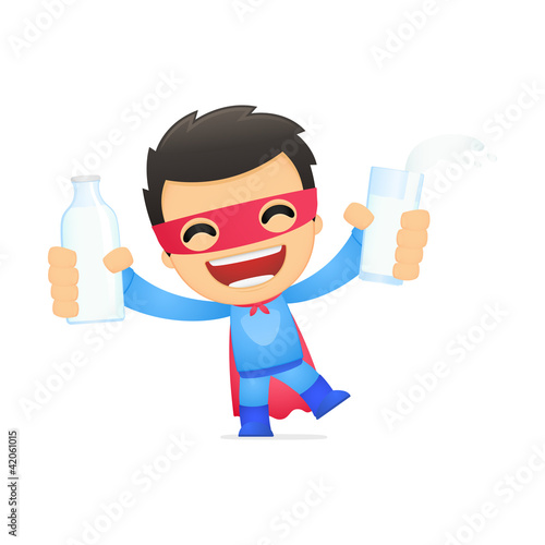 funny cartoon superhero