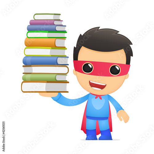 funny cartoon superhero