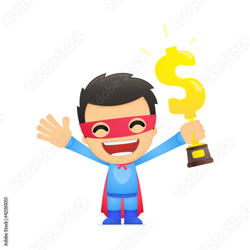 funny cartoon superhero