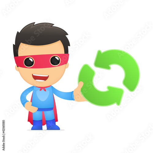 funny cartoon superhero