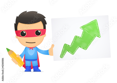 funny cartoon superhero