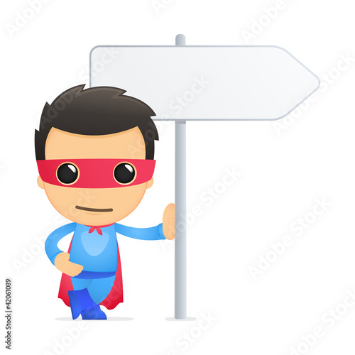 funny cartoon superhero