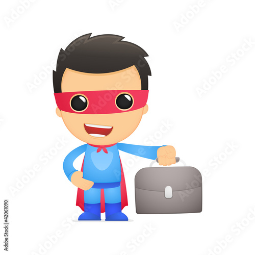 funny cartoon superhero