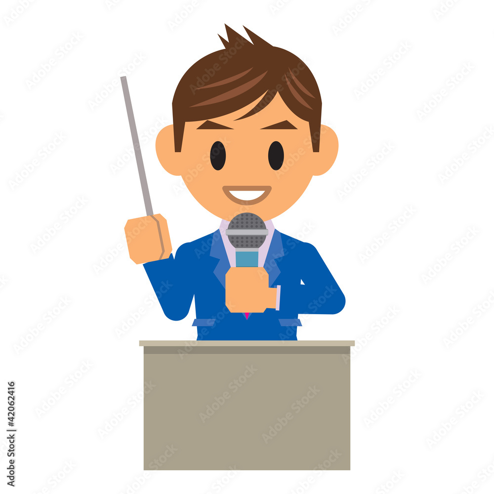 ビジネスマン イラスト 講師