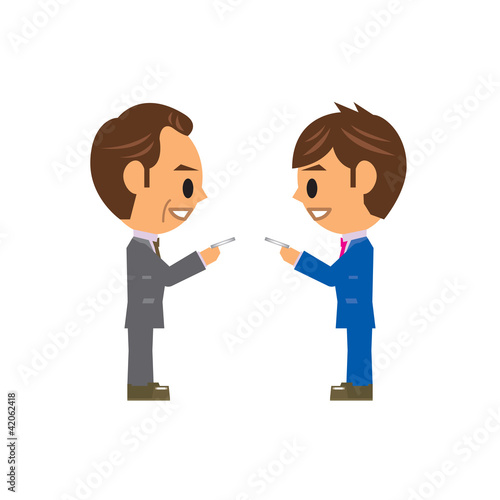 ビジネスマン イラスト 名刺交換 Stock Vector Adobe Stock ビジネスマン イラスト 名刺交換 Stock Vector Adobe Stock