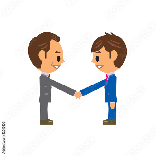 ビジネスマン イラスト 握手 Stock ベクター Adobe Stock