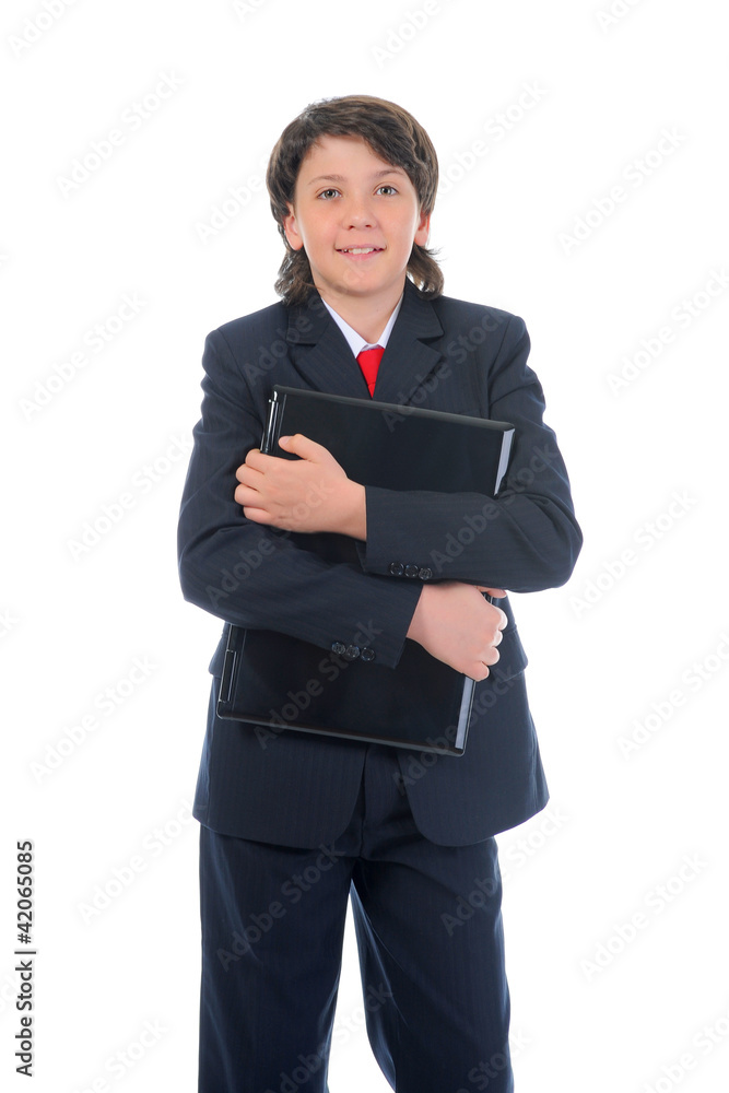 portrait of a boy businessman in a business suit portrait of a boy businessman in a business suit