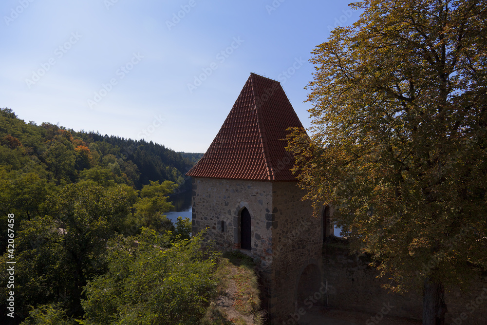 Tower at zvikov castle in the czech republic Tower at zvikov castle in the czech republic