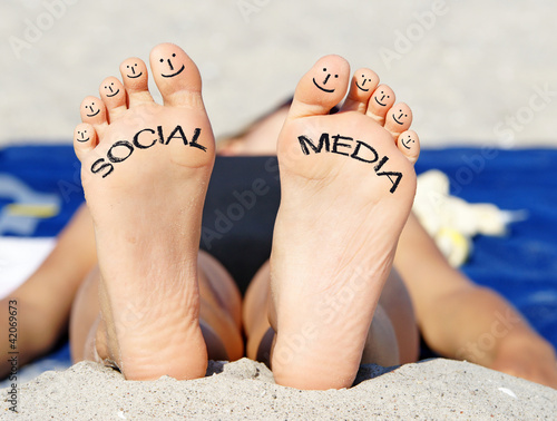 Social Media - Fun at the Beach