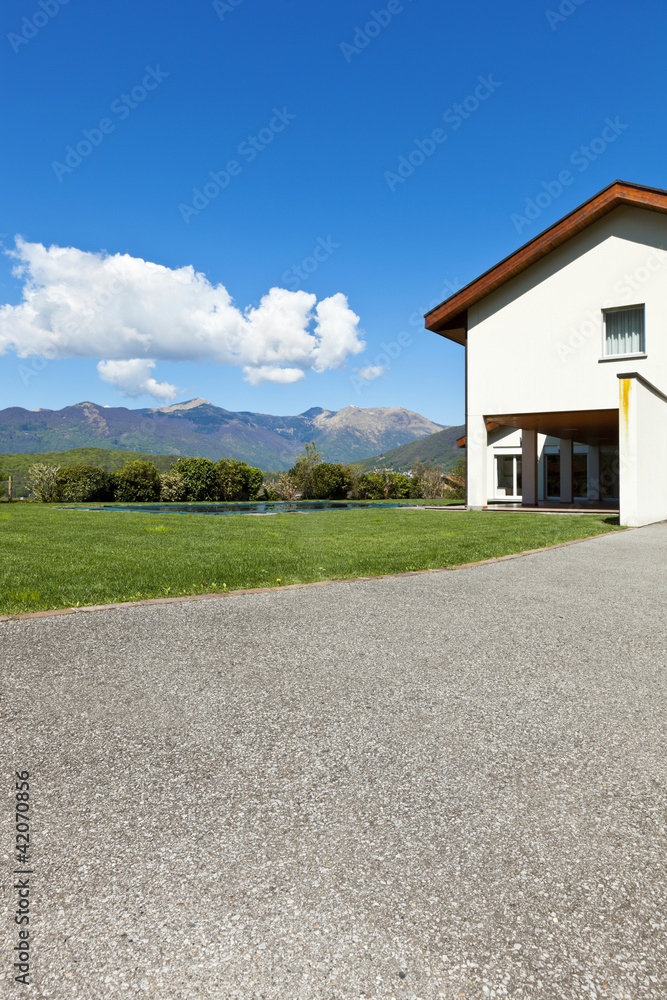 Fototapeta premium beautiful country house, outdoor
