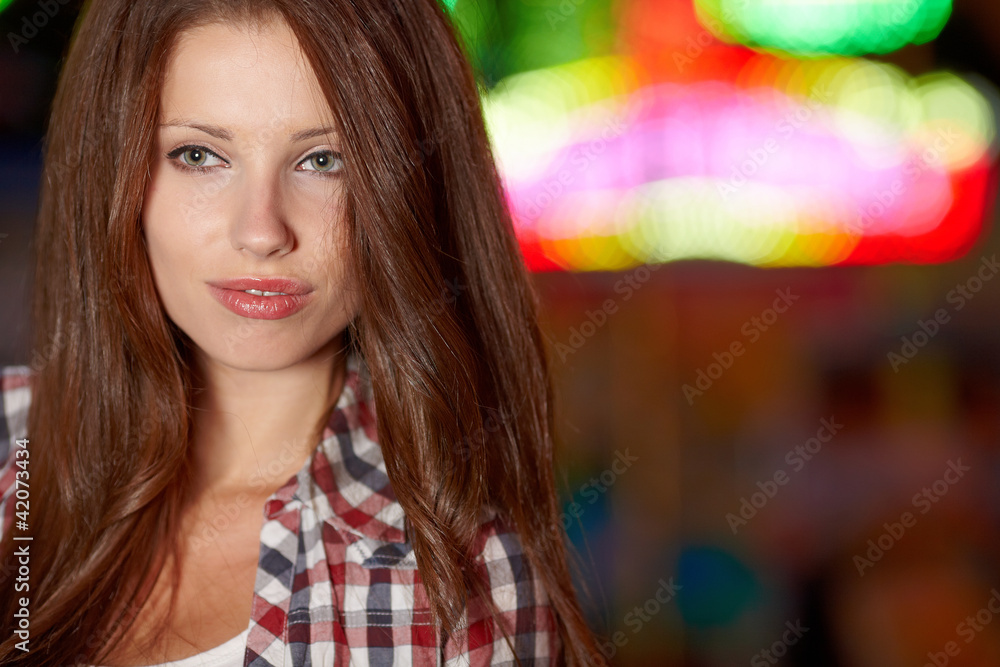 beautiful girl in the night city beautiful girl in the night city