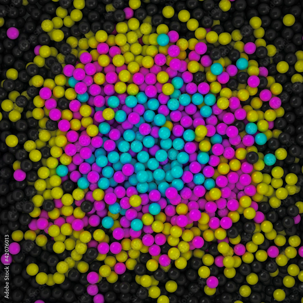 CMYK concentric background CMYK concentric background