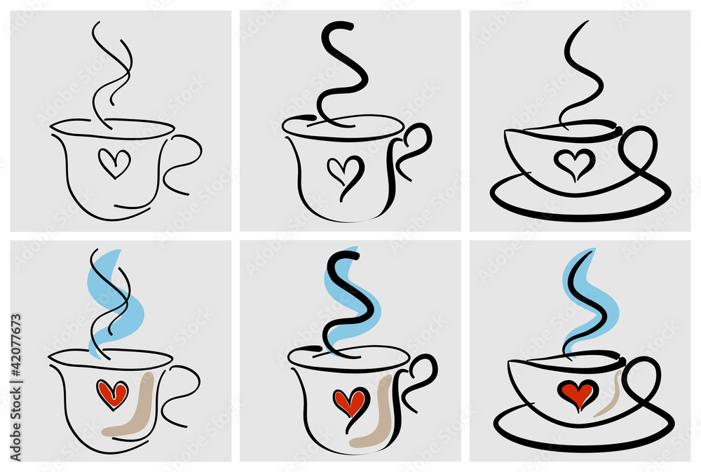 Cup of coffee with heart Cup of coffee with heart