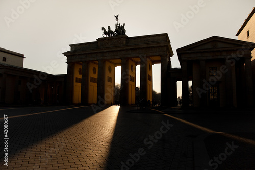 Brandenburger Tor in Berlin am Abend