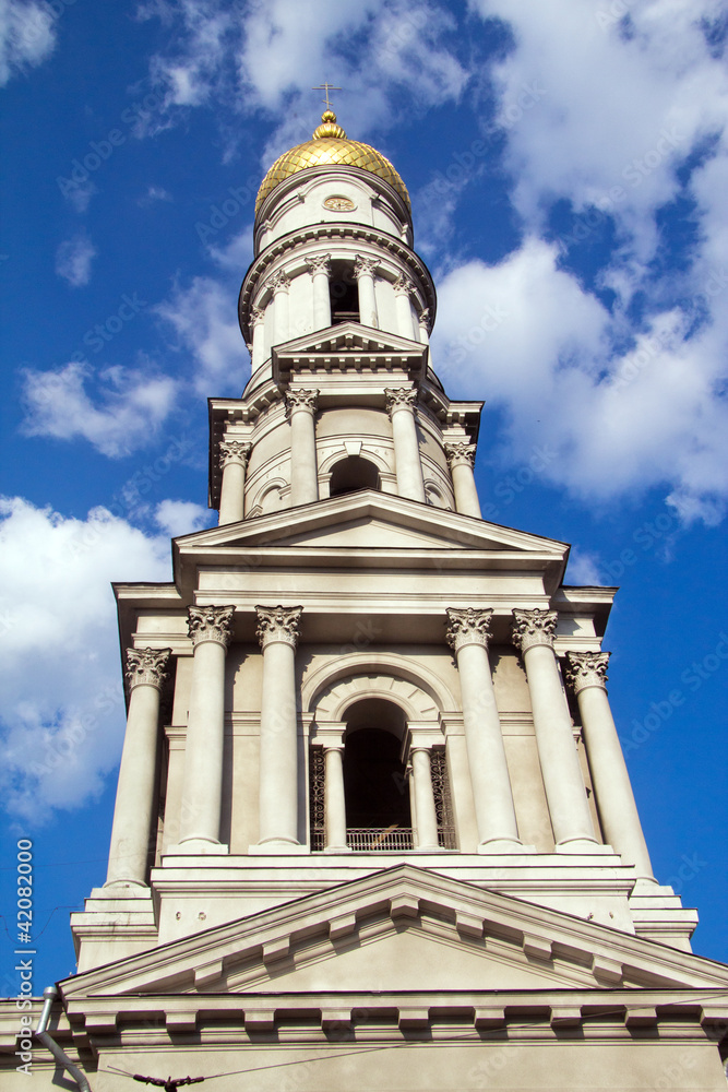 Ukraine, Charkow, Europa, Kirche, Turm, Kuppel