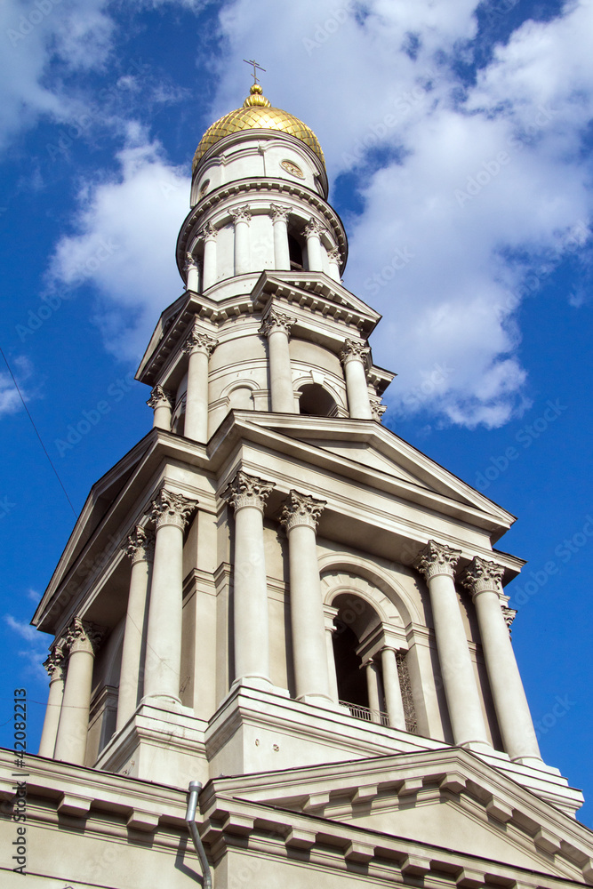 Fototapeta premium Ukraine, Charkow, Europa, Kirche, Turm, Kuppel