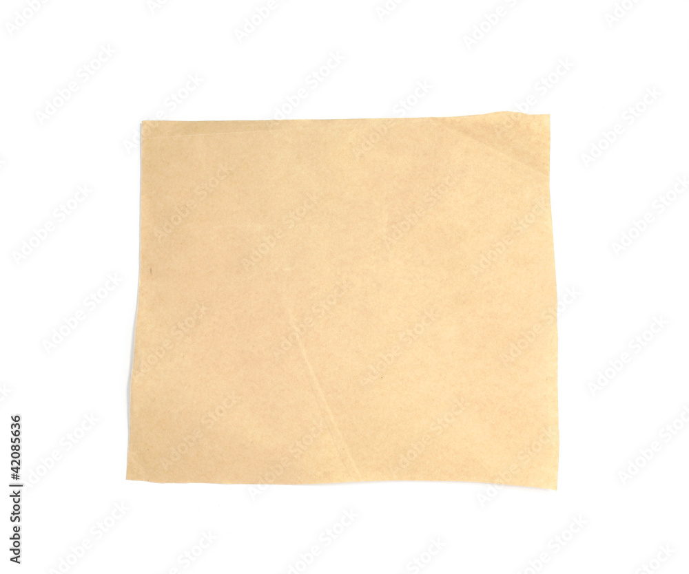 Brown paper texture isolated on white background Brown paper texture isolated on white background