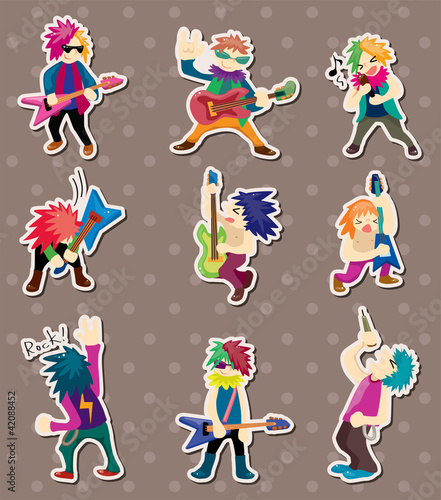 rock band stickers