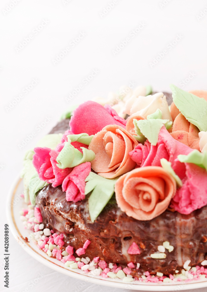 tasty cake with roses tasty cake with roses
