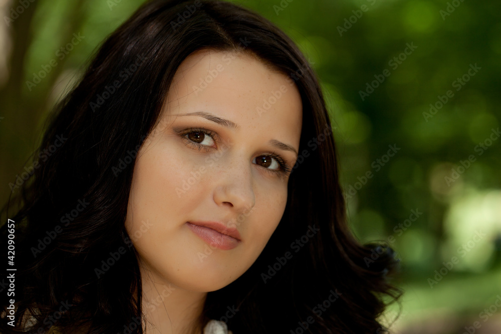 Portrait of a beautiful brunette Portrait of a beautiful brunette