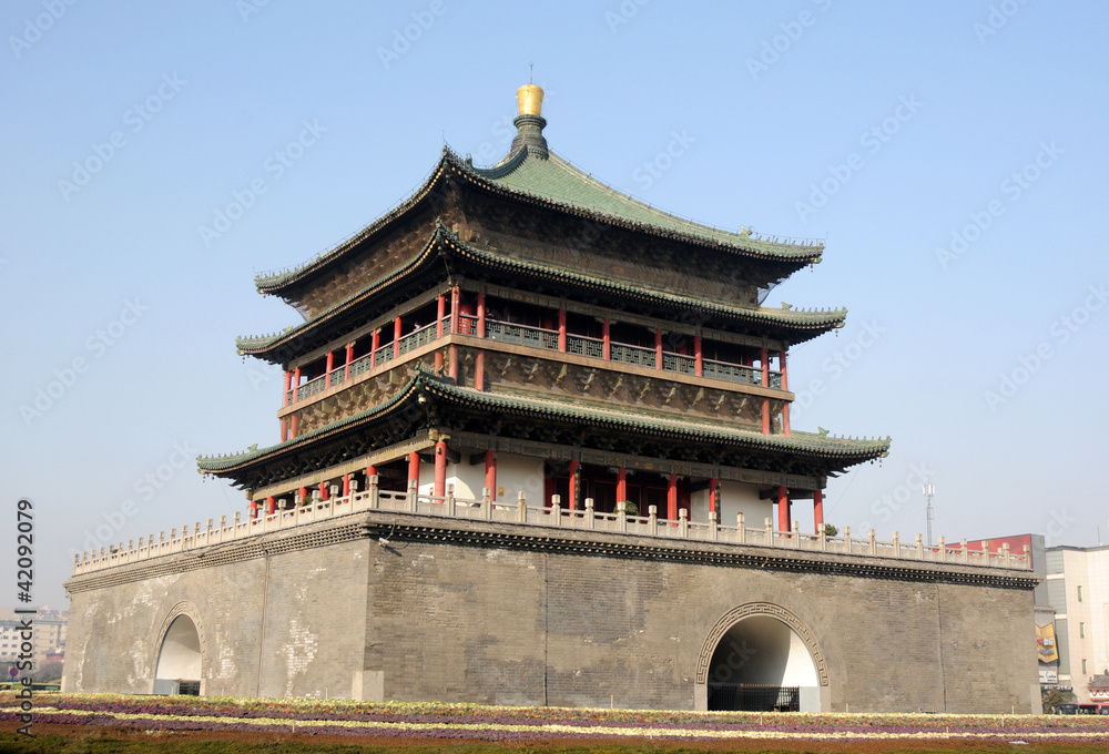 Bell Tower in Xian China