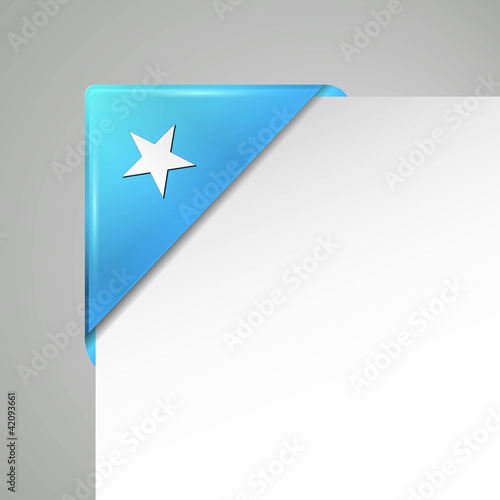 somalia metallic vector flag corner