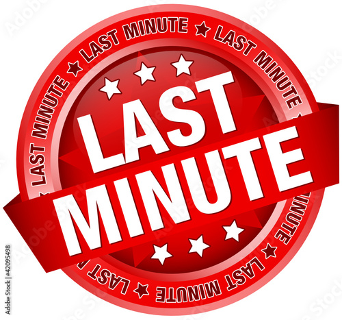 Button Banner "Last Minute" Red