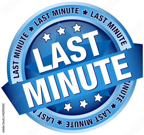 Button Banner "Last Minute" Blue