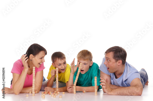 nice family playing