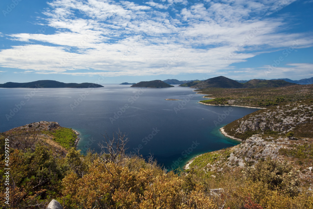 Peljesac peninsula landscape near Dubrovnik, Croatia, Europe