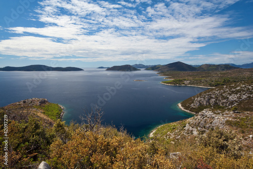 Peljesac peninsula landscape near Dubrovnik, Croatia, Europe © mariocigic