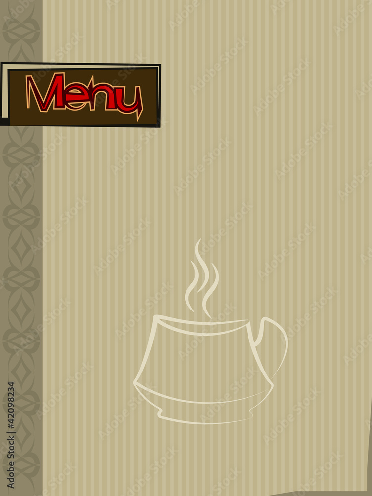 Naklejka premium Coffee menu Design