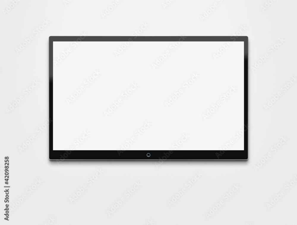 Blank flat screen TV with clipping path for the inside Blank flat screen TV with clipping path for the inside