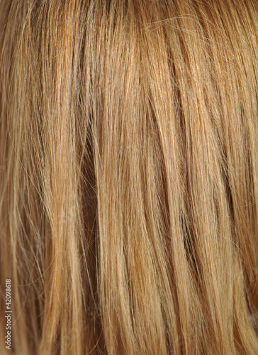 Blond hair, macro shot