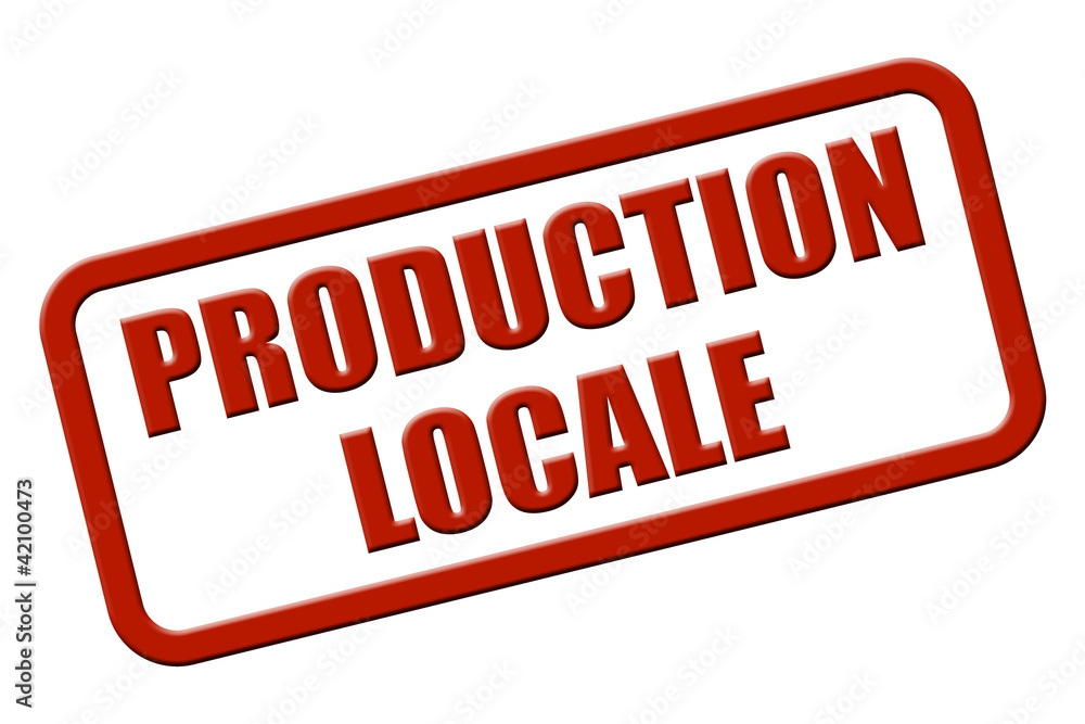 Stempel rot rel PRODUCTION LOCALE Stempel rot rel PRODUCTION LOCALE