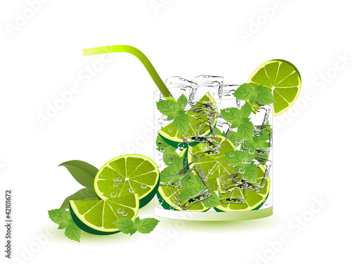 Glass of mojito