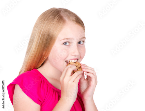 Girl eating cookie © sjhuls