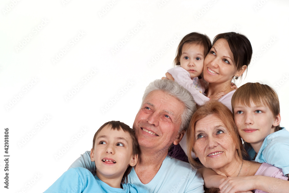 Most happy Caucasian family happy fool