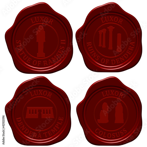 Egypt sealing wax stamp set