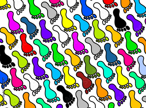 colorful feet background