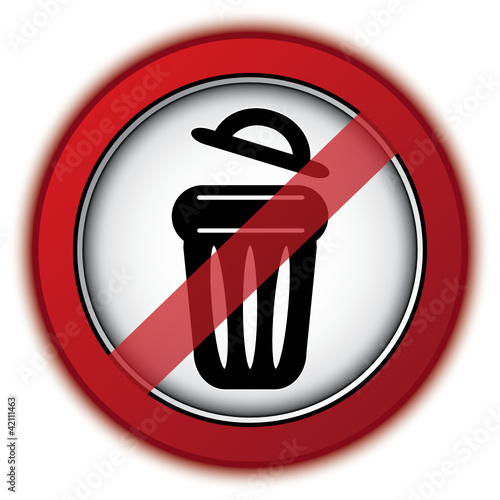 STOP TRASH ICON