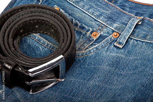 blue jeans and belt