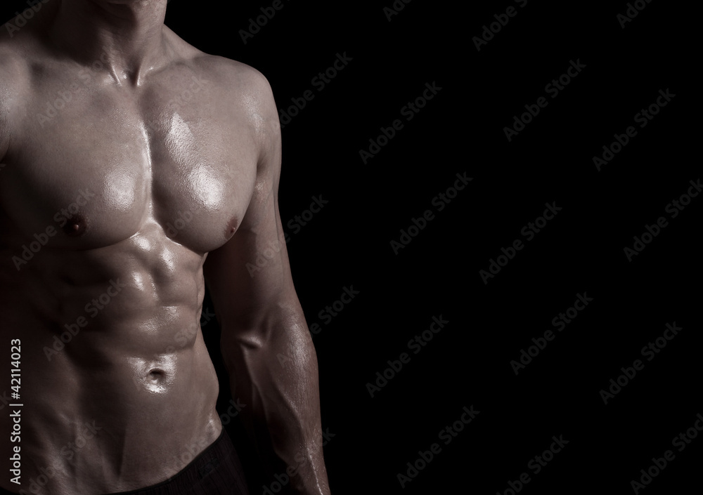 Fototapeta premium Waschbrettbauch, Fitness, Bodybuilding