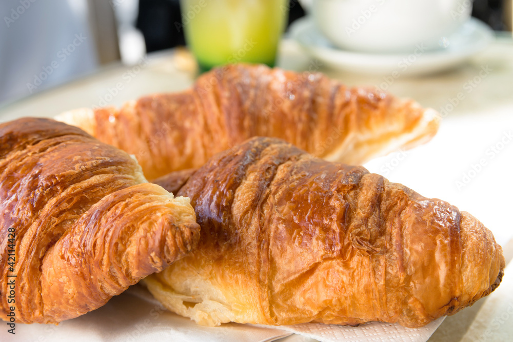 coffee and croissants coffee and croissants