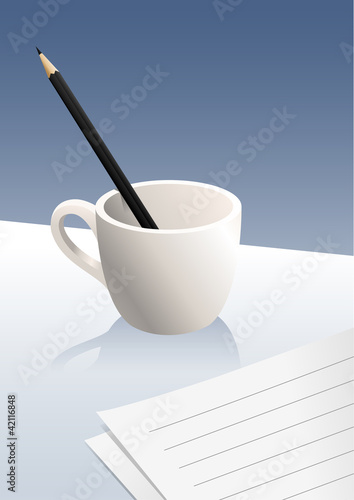 Pencil in cup